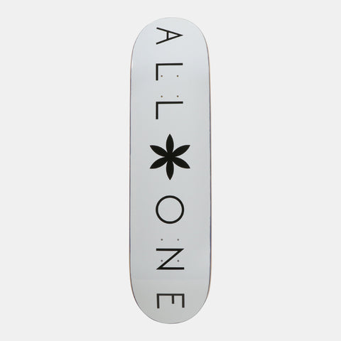 オールワン(ALL ONE) スケートボード デッキ SKATEBOARD DECK WHITE