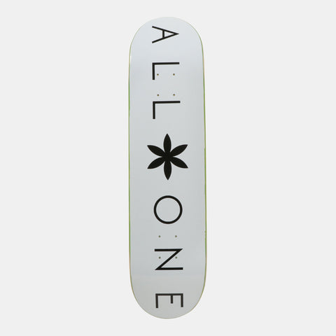 オールワン(ALL ONE) スケートボード デッキ SKATEBOARD DECK WHITE