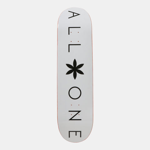 オールワン(ALL ONE) スケートボード デッキ SKATEBOARD DECK WHITE