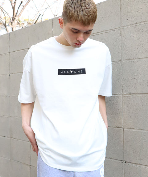 オールワン(ALL ONE) トップス Tシャツ BOX LOGO WIDE TEE