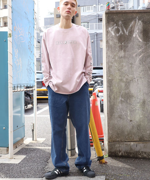 オールワン(ALL ONE) トップス 長袖Tシャツ ロンT SHIFTED LOGO WIDE L/S TEE