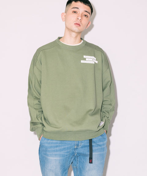 オールワン(ALL ONE) トップス トレーナー BOX PRINT WIDE CREW