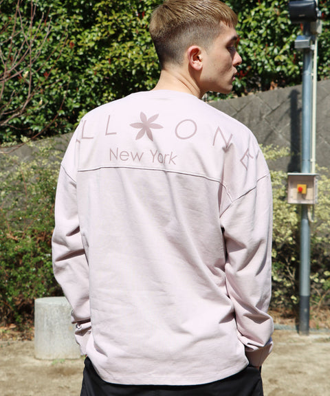 オールワン(ALL ONE) トップス 長袖Tシャツ ロンT BACK PRINT WIDE L/S TEE