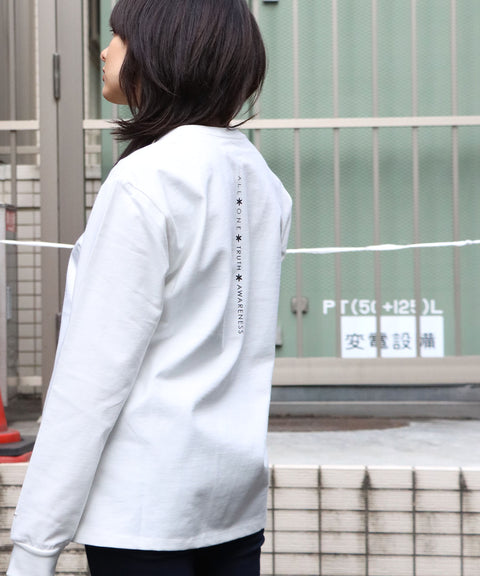 オールワン(ALL ONE) トップス 長袖Tシャツ ロンT BACK VERTICAL PRINT L/S TEE