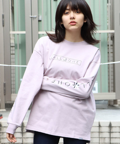 オールワン(ALL ONE) トップス 長袖Tシャツ ロンT SHIFTED LOGO WIDE L/S TEE