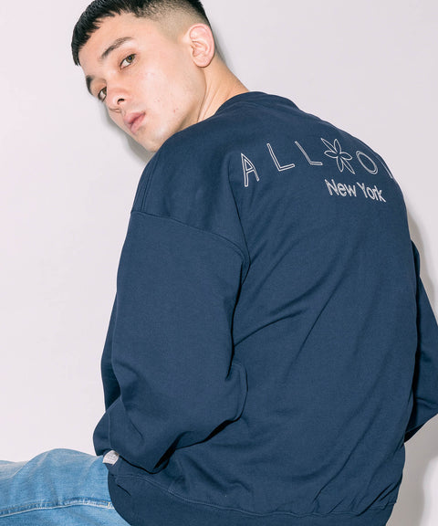 オールワン(ALL ONE) トップス トレーナー BACK LOGO WIDE CREW