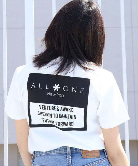 オールワン(ALL ONE) トップス Tシャツ SQUARE GRAPHIC TEE