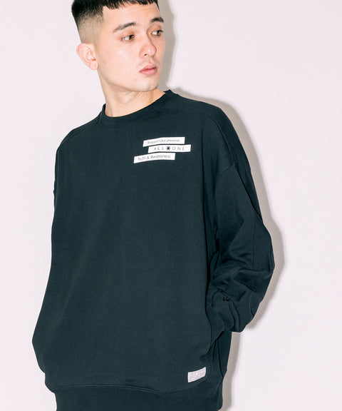 オールワン(ALL ONE) トップス トレーナー BOX PRINT WIDE CREW