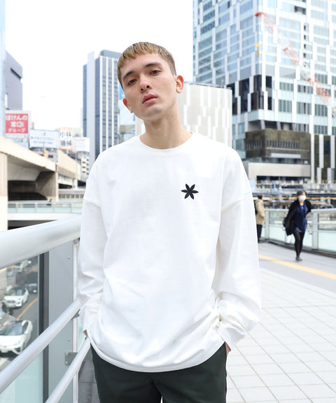 オールワン(ALL ONE) トップス 長袖Tシャツ ロンT BACK PRINT WIDE L/S TEE