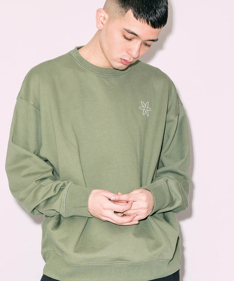 オールワン(ALL ONE) トップス トレーナー BACK LOGO WIDE CREW