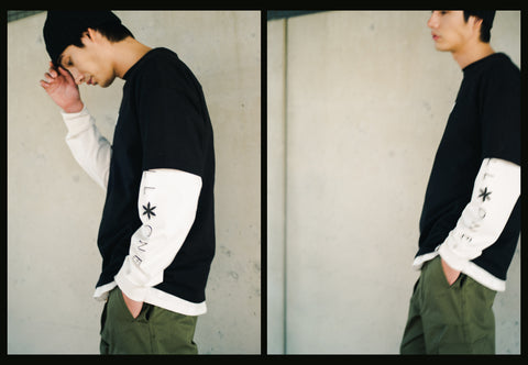 オールワン(ALL ONE) トップス 長袖Tシャツ ロンT SHIFTED LOGO WIDE L/S TEE