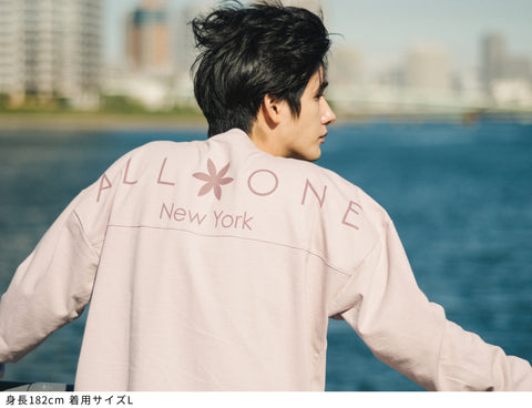 オールワン(ALL ONE) トップス 長袖Tシャツ ロンT BACK PRINT WIDE L/S TEE