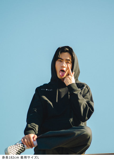 オールワン(ALL ONE) トップス パーカー プルオーバー TWO ICON WIDE HOODIE
