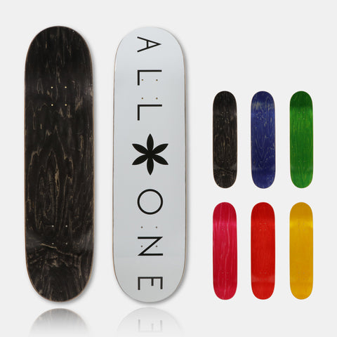 オールワン(ALL ONE) スケートボード デッキ SKATEBOARD DECK WHITE