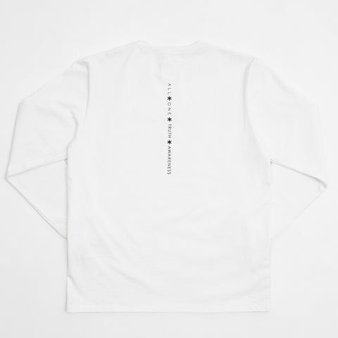 オールワン(ALL ONE) トップス 長袖Tシャツ ロンT BACK VERTICAL PRINT L/S TEE