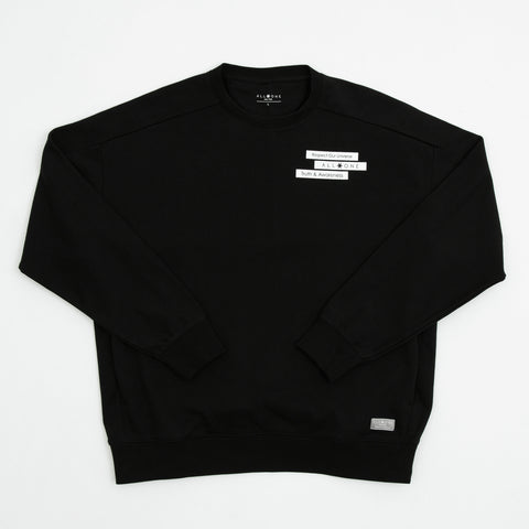 オールワン(ALL ONE) トップス トレーナー BOX PRINT WIDE CREW