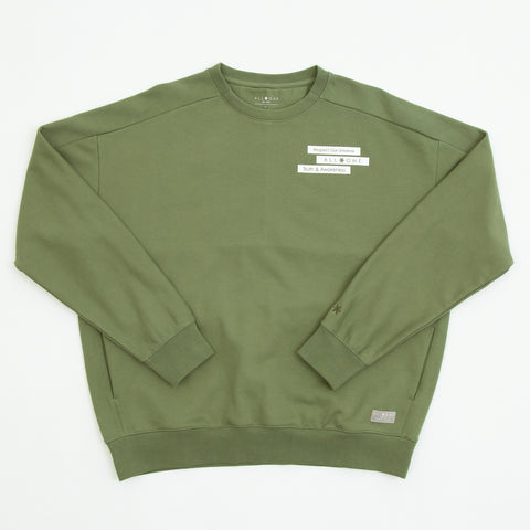 オールワン(ALL ONE) トップス トレーナー BOX PRINT WIDE CREW